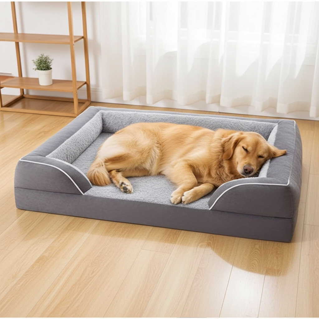 Orthopedic Memory Foam Dog Bed – Supports Comfort & Better Sleep